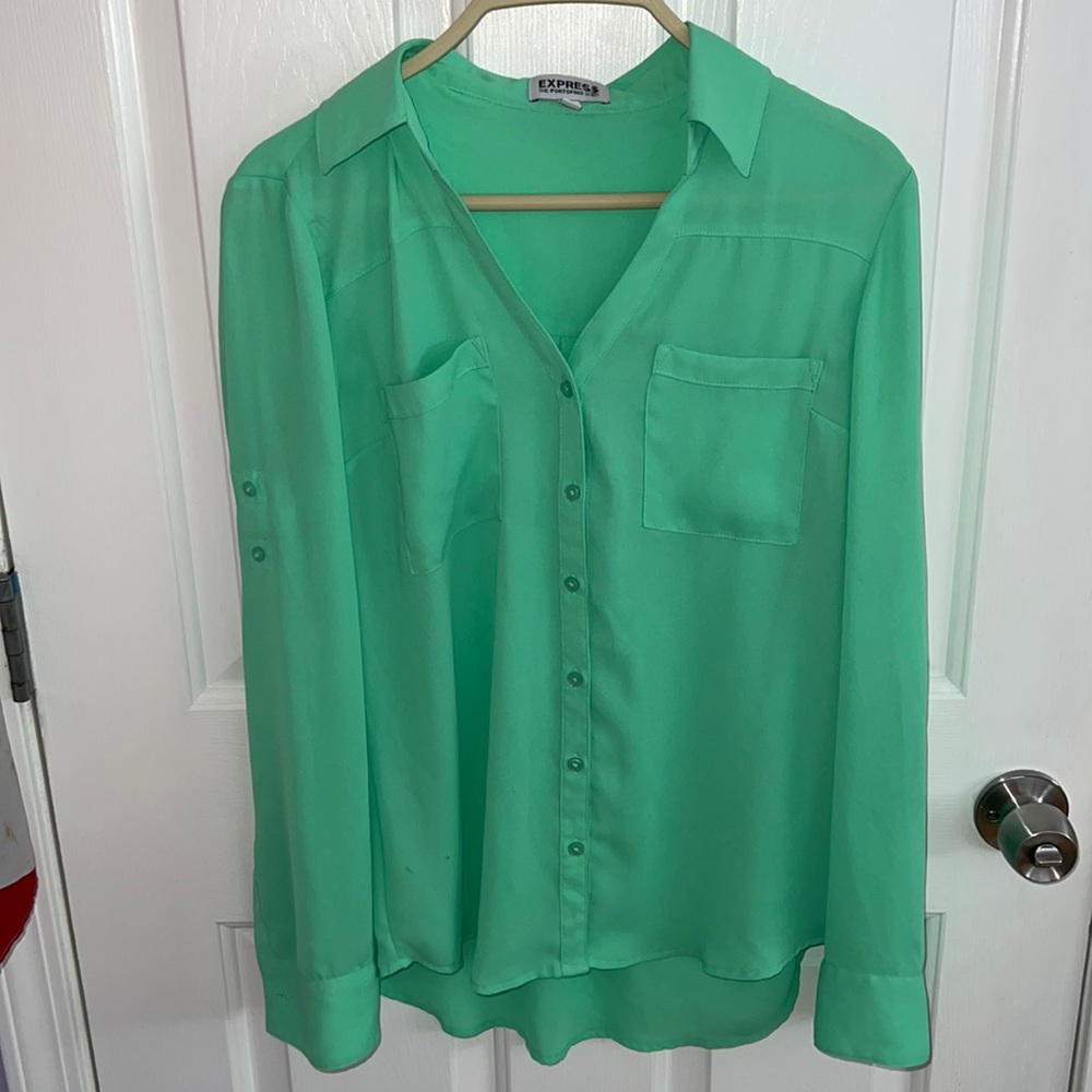 Express button down long sleeve shirt